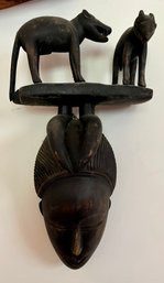 An Antique GURO DANCE MASK From Ivory Coast