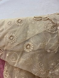 Vintage Shear Embroidered Bed Cover