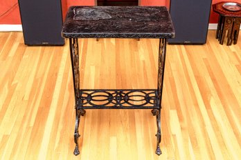 Antique Cast Iron Sewing Table