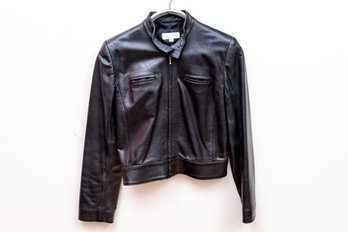 Bergdorf Goodman Size M Leather Jackert