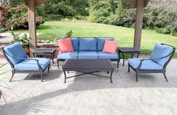 Restoration Hardware Patio Set, With Custom Upholstered Cushions