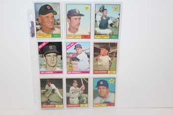 Vintage 9 Card Group Red Sox & Tigers - Pete Runnels - 1966 Lonborg & Petrocelli - 3 1961 Rookie Cards