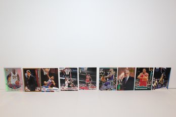 9 Card Basketball Group- Rookie Iverson - Rookie Garnett- Rookie Ray Allen - Kobe - Jordan - Pippen & More