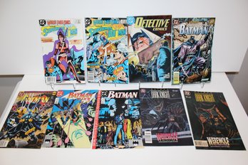 9 Comic DC Group Worlds Finest #314,#316 - 1989 Detective #597- Legends Of The Dark Knight #72I