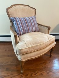 French Louis XV Style Armchair 27x21x35 Down Fill Cushion