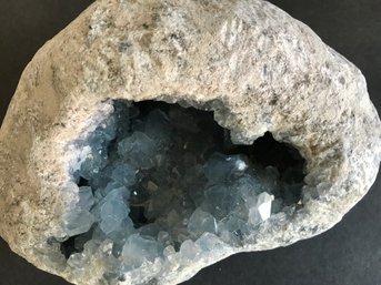 Celestine Crystal Geode, 11 LB