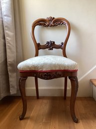 Beautifully Carved Antique Balloon Back Chair