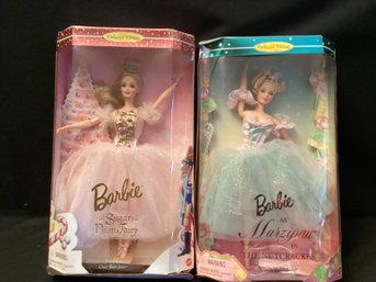 Lot Of 2 Nutcracker Barbies Classic Ballet Series Collector Edition Dolls NRFB