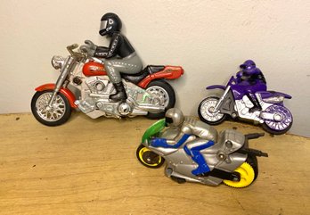 Trio Of Vintage HOT WHEELS Bikes And Riders