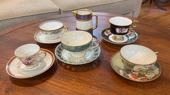 5 Vintage & Collectible Tea Cups & Limoges Creamer