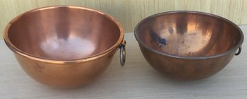 Vintage Copper Hanging Candy Mixing Bowls