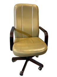 Stanley Tan Leather Executive Chair