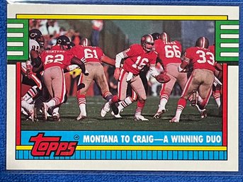 1990 Topps Joe Montana Card #515