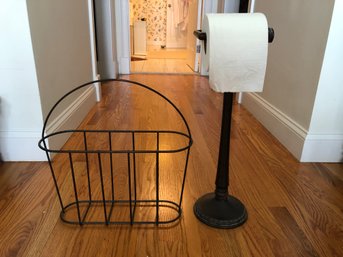 Bathroom Lot - Tp Holder And Magazine Rack