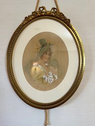 Framed Oval Art