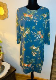 Banana Republic 3/4 Sleeve Floral Dress-  Size 10