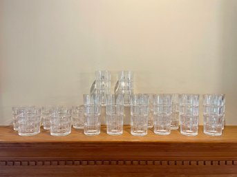 Crosby By Waterford Crystal Highballs & Double Old Fashioned Glasses