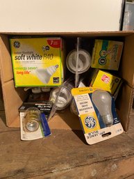 Small Box Of New Light Bulbs - All Kinds