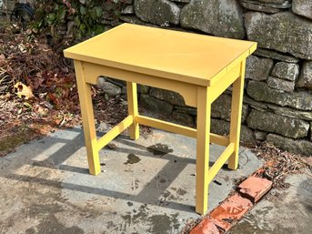 A Yellow Painted Table