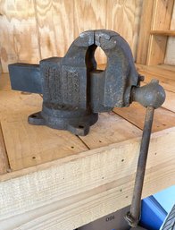 Antique Bench Vise- Patent 1909