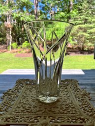 Lead Crystal Vase, Contemporary, In Lovely Condition, Super Size