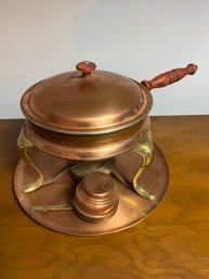 Vintage 4 Piece Copper Chafing Dish