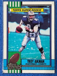 1990 Topps Super Rookie Troy Aikman Card #482