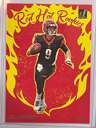 2020 Panini Donruss Joe Burrow Red Hot Rookies Card #RH-JB