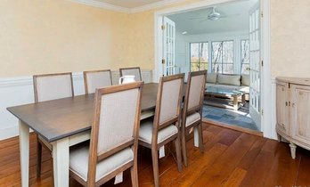 Crate & Barrel Dining Table & Six Chairs