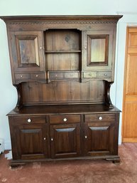 Vintage Solid Wood China Cabinet