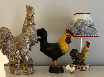 Rooster Tabletop Lamp And Decor In A Variety Of Sizes (4)