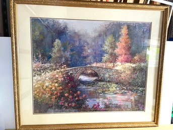 Tan Chun C Framed Print - Tranquility Bridge