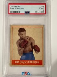 1948 Leaf Ray Robinson Card #64   PSA 2
