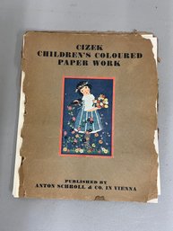 RARE! Cizek Childrens Coloured Paper Work - Includes Plates 1 Through 24