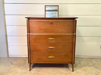 A Vintage Drexel Projection Gentleman's Chest With Flip-up Mirror