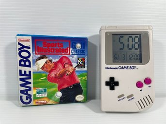 Nintendo Game Boy Clock And Game Boy Sports Illustrated Game New In Box