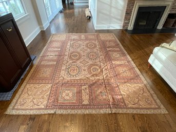 Vintage Neoclassical Style Needlepoint Area Rug