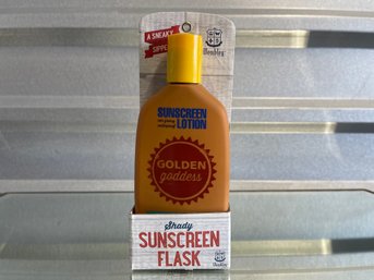 Shady Sunscreen Flask Gag Gift