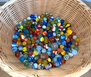 Lot Of Various Vintage Glass Marbles