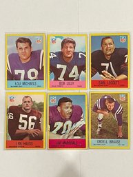 1967 Topps Football Card Lot.    6 Cards Total.