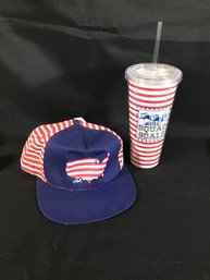 U.S. Themed Hat And Tumbler