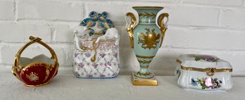 Lot Of Assorted Glazed Ceramic Items Including Limoges France