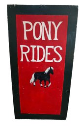 Pony Rides Double Sided Hand Painted Sandwich Board