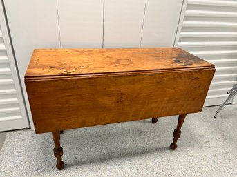 Drop Leaf Wood Side Table