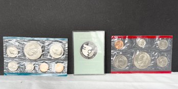 Coins & Sterling Medal Lot: 1974, 1975