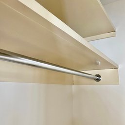 A Set Of 5 Chrome Closet Rods Throughout House