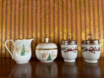 Group Of Small Porcelain Serving Objects