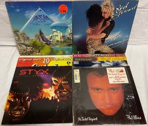 Lot Of Rock Vinyl Albums Including Rod Stewart And Styx