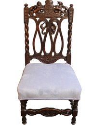 Impressive Victorian Armorial Crest  Chair