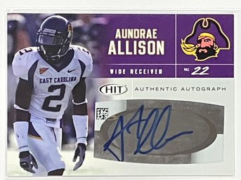 2007 Sage Authentic Autograph Aundrae Allison Card #A22